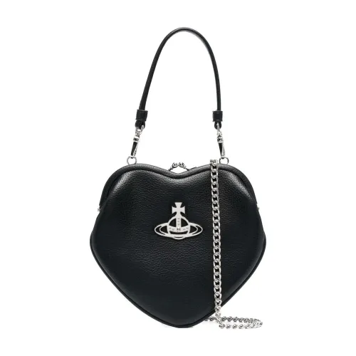 Vivienne Westwood , Black Belle Orb-Plaque Crossbody Bag ,Black female, Sizes: ONE SIZE