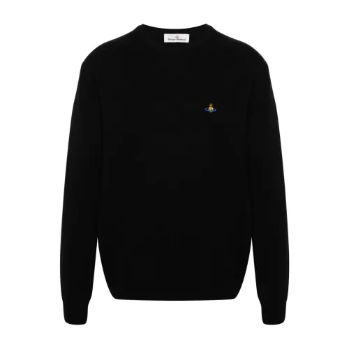Vivienne Westwood , Black Merino Wool Sweater ,Black male, Sizes: