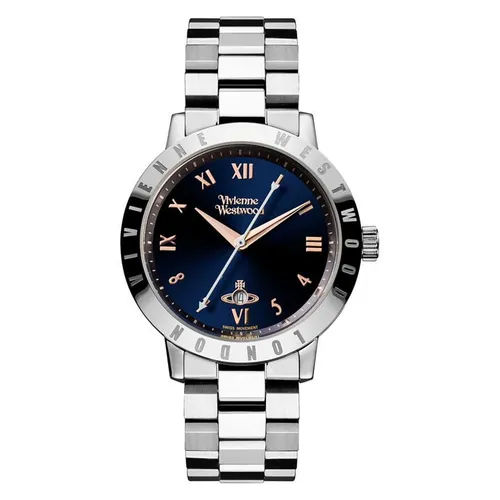 Vivienne Westwood Bloomsbury Blue Watch - Silver