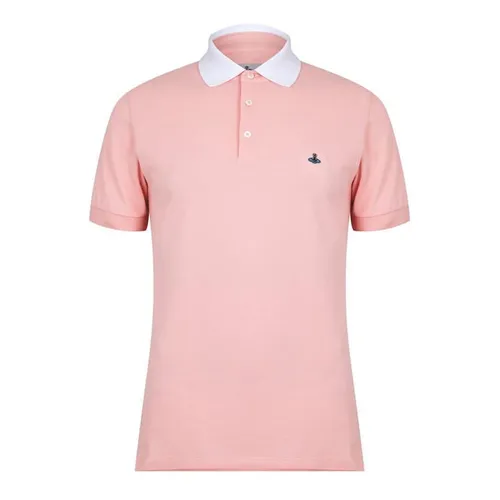 VIVIENNE WESTWOOD Contrasting Collar Polo Shirt - Pink