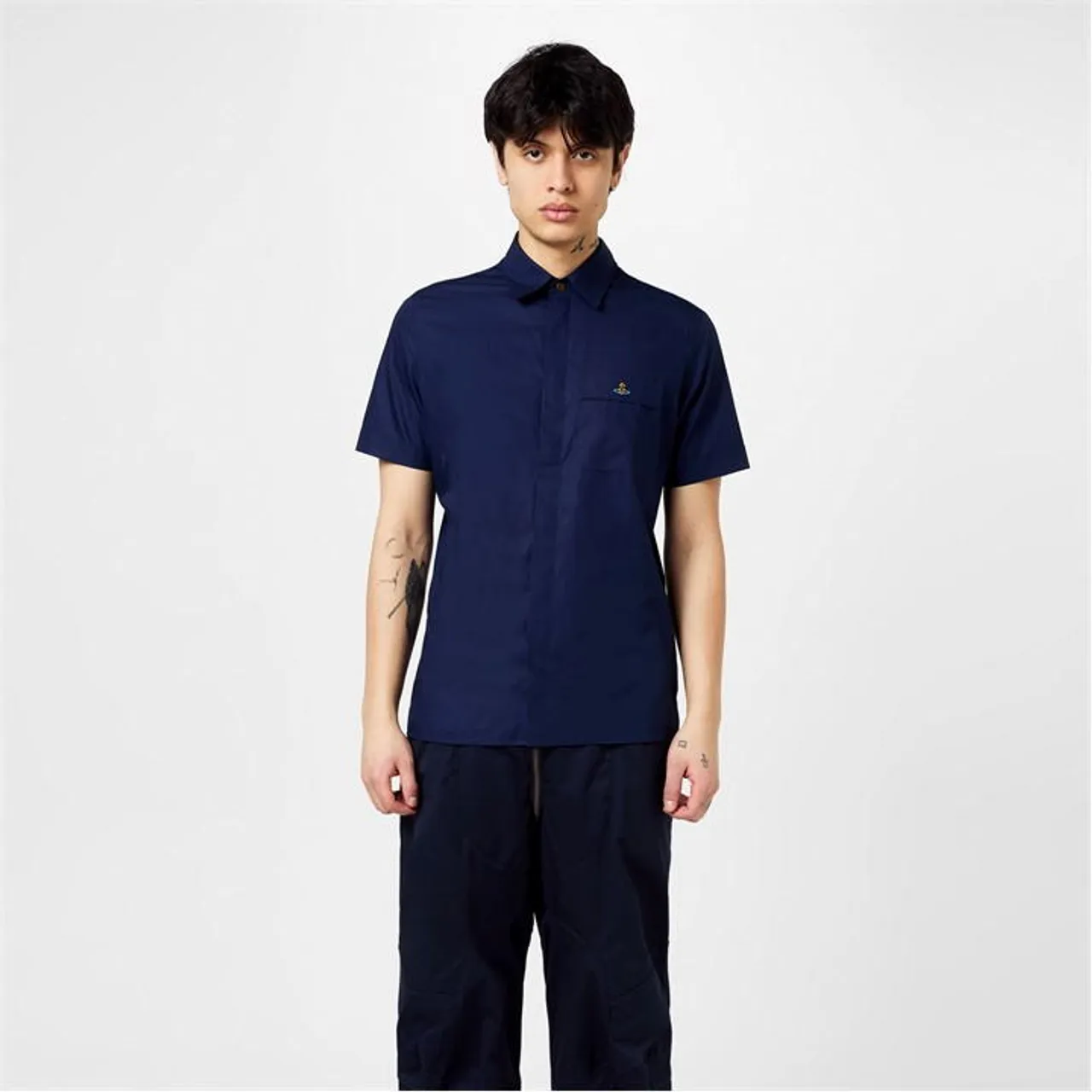 Vivienne Westwood Orb Short Sleeve Shirt - Blue