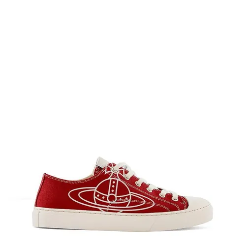 VIVIENNE WESTWOOD Plimsoll Low Canvas 2.0 Trainers - Red