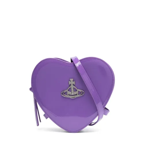 Vivienne Westwood , Purple Heart Shoulder Bag ,Purple female, Sizes: ONE SIZE