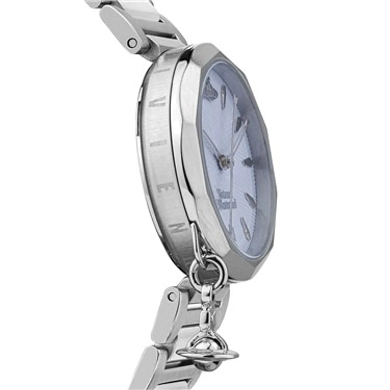Vivienne Westwood Silver + Light Blue Poplar Watch