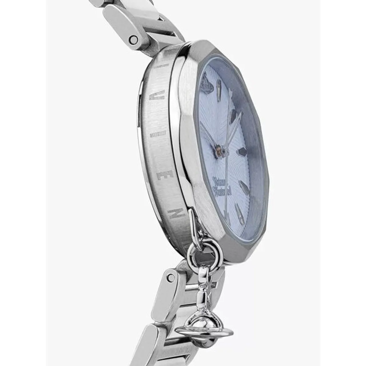 Vivienne Westwood VV246LBLSL Women's Poplar Bracelet Strap Watch, Silver/Blue - Silver/Blue - Female