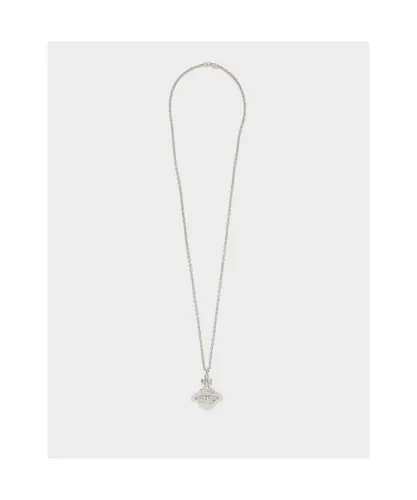 Vivienne Westwood Womens Accessories Mayfair Large Orb Pendant Necklace in Silver Brass - One Size