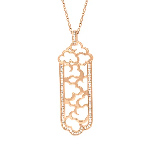 Vixi Jewellery Daydream Rose Gold Column Necklace D - Silver