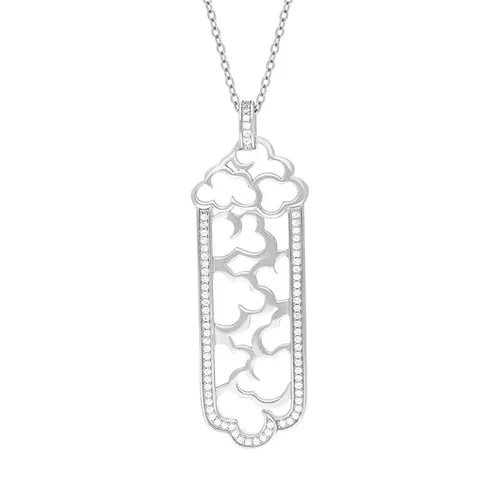 Vixi Jewellery Daydream Sterling Silver Column Necklace D - Silver