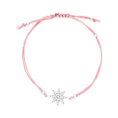 Vixi Jewellery Nova Pink Star Bracelet D - Silver