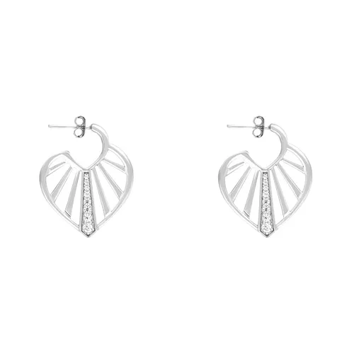 Vixi Jewellery Sunbeam Hoop Earrings D - Silver