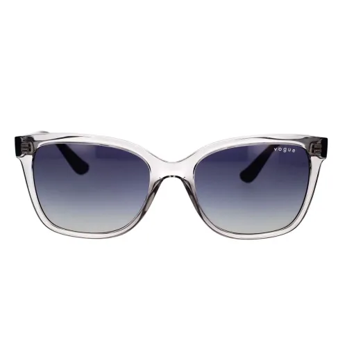 Vogue , Stylish Sunglasses with Grey Blue Gradient Lenses ,Gray female, Sizes: