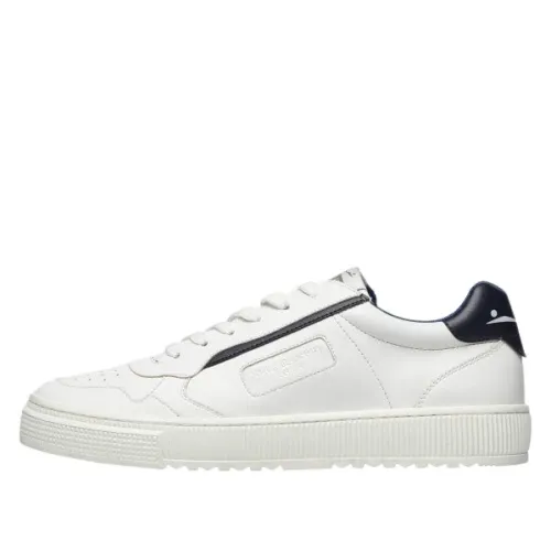 Voile Blanche , Men Low Bicolor Sneaker for Sporty and Youthful Style ,White male, Sizes: