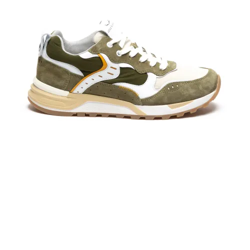 Voile Blanche , Stylish MultiColour Sneakers for Men ,Green male, Sizes: