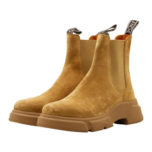 Voile Blanche , Stylish Suede Chelsea Boots ,Yellow female, Sizes: