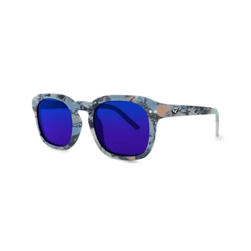 Volcom Earth Tripper Sunglasses - Skulls & Blue Mirror