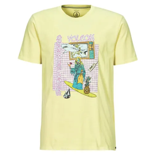 Volcom  FRENCHSURF PW SST  men's T shirt in Yellow
