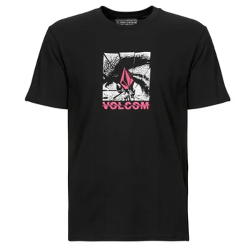 Volcom  OCCULATOR BSC SST  men's T shirt in Black