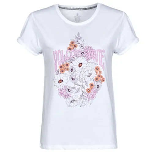 Volcom  RADICAL DAZE TEE  women's T shirt in White