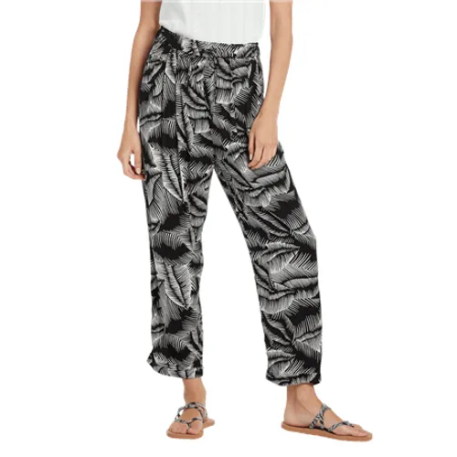Volcom Stay Palm Trousers - Black & White
