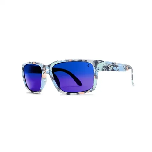 Volcom Stoneage Sunglasses - Skulls & Blue Mirror