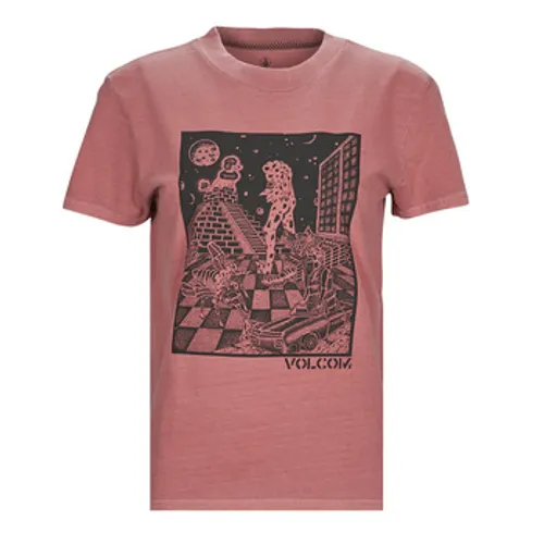 Volcom  VOLCHEDELIC TEE  women's T shirt in Pink