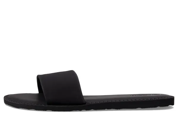Volcom Women's Simple Synthetic Leather Strap Slide Sandal