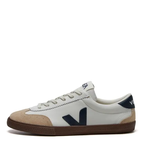Volley Leather Trainers - White/Nautico