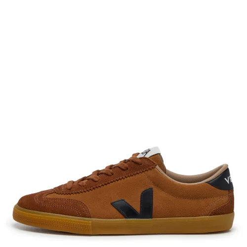 Volley Suede Trainers - Camel/Black
