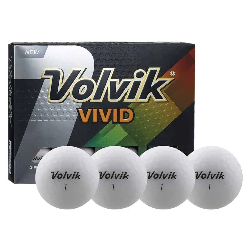 Volvik Vivid Golf Balls: Matte White
