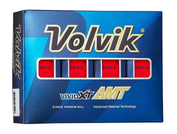 Volvik Vivid XT AMT Golf Balls - Red