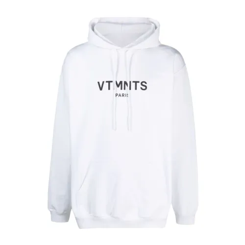 Vtmnts , Logo Sweatshirt in White ,White male, Sizes: