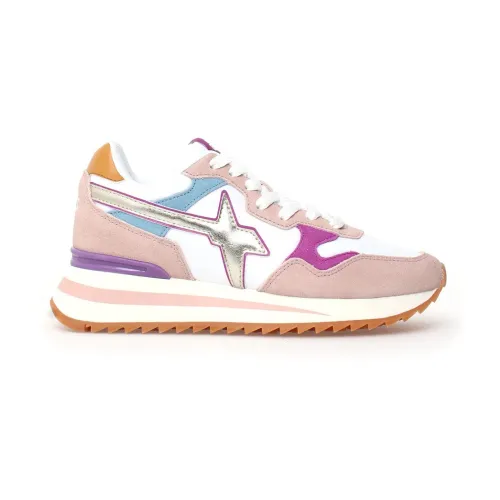 W6Yz , Womens Shoes Sneakers Pink Ss24 ,Pink female, Sizes: