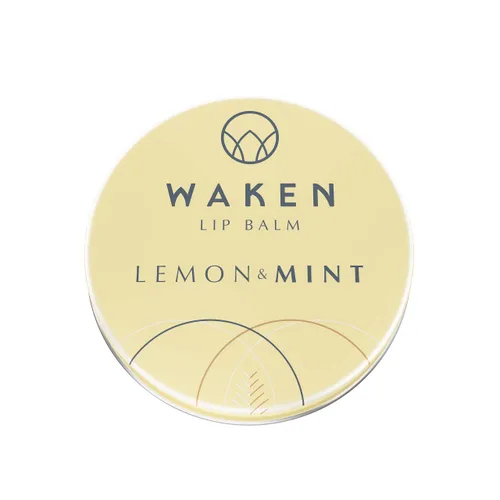 Waken, 15ml Rich & Nourishing Lip Balm, Mint With Lemon,