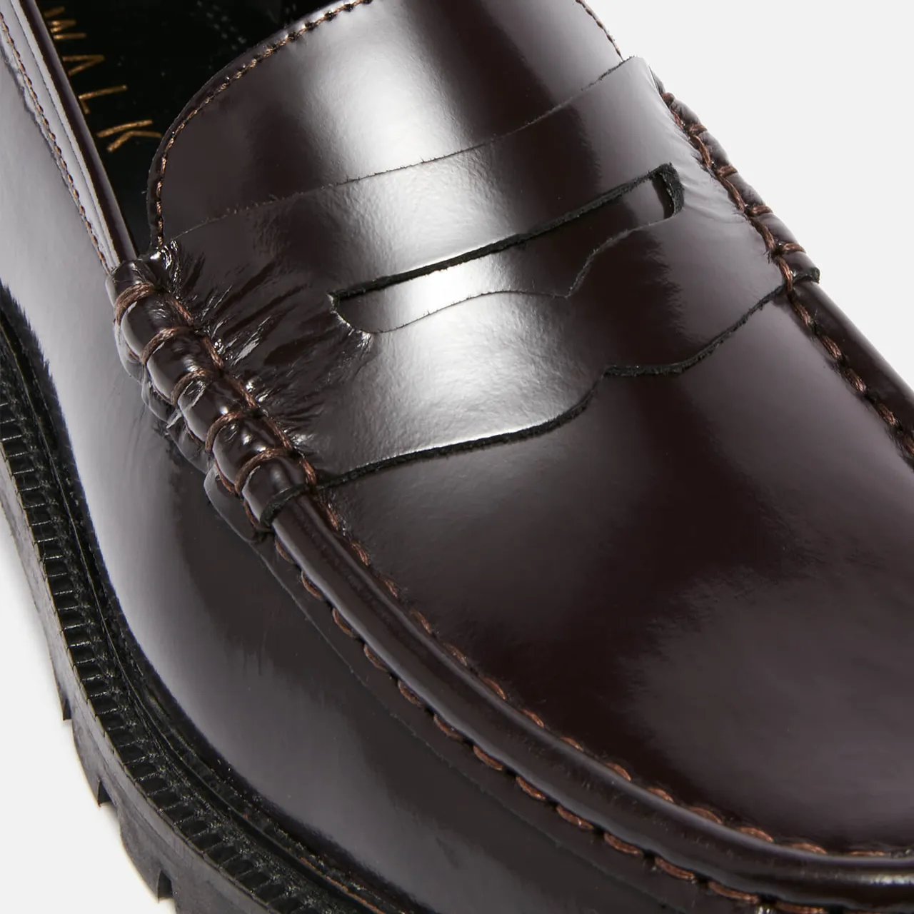 Walk London Men's Campus Leather Saddle Loafers - UK
