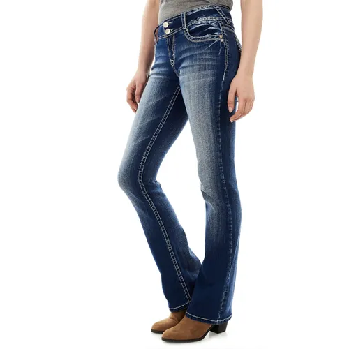 WallFlower Jeans Women's Long Inseam Luscious Curvy Bootcut