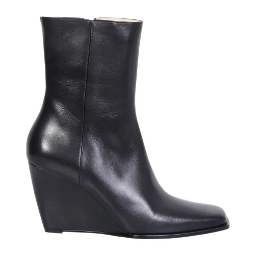 Wandler , Elegant Ankle Boots with Unexpected Dimensions and Dynamic Colors ,Black female, Sizes: