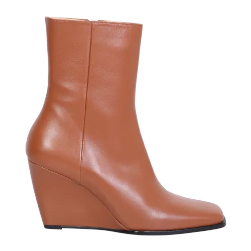 Wandler , Gaia Ankle Boots - Elegant and Dynamic ,Beige female, Sizes:
