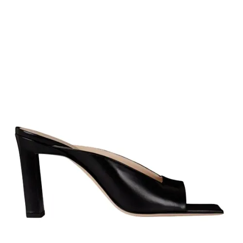 Wandler , Isa Leather Sandals ,Black female, Sizes:
