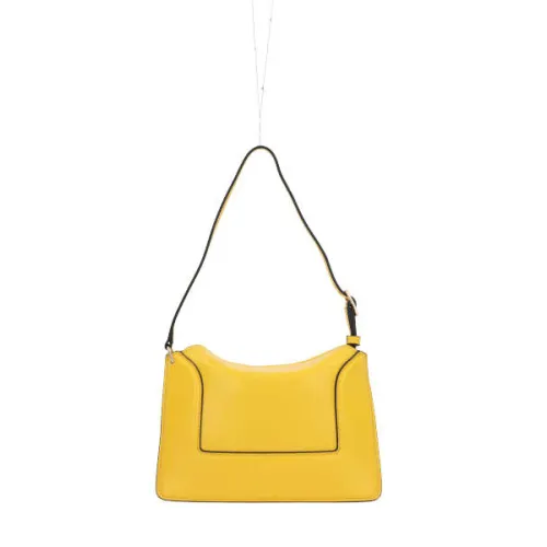 Wandler , Smooth Leather Handbag with Contrast Profiles ,Yellow female, Sizes: ONE SIZE