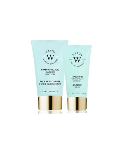 Warda Luxury skincare Unisex Skin Hydration Boost Hyaluronic Acid Moisturiser 50ml + Gel Serum 30ml - NA - One Size