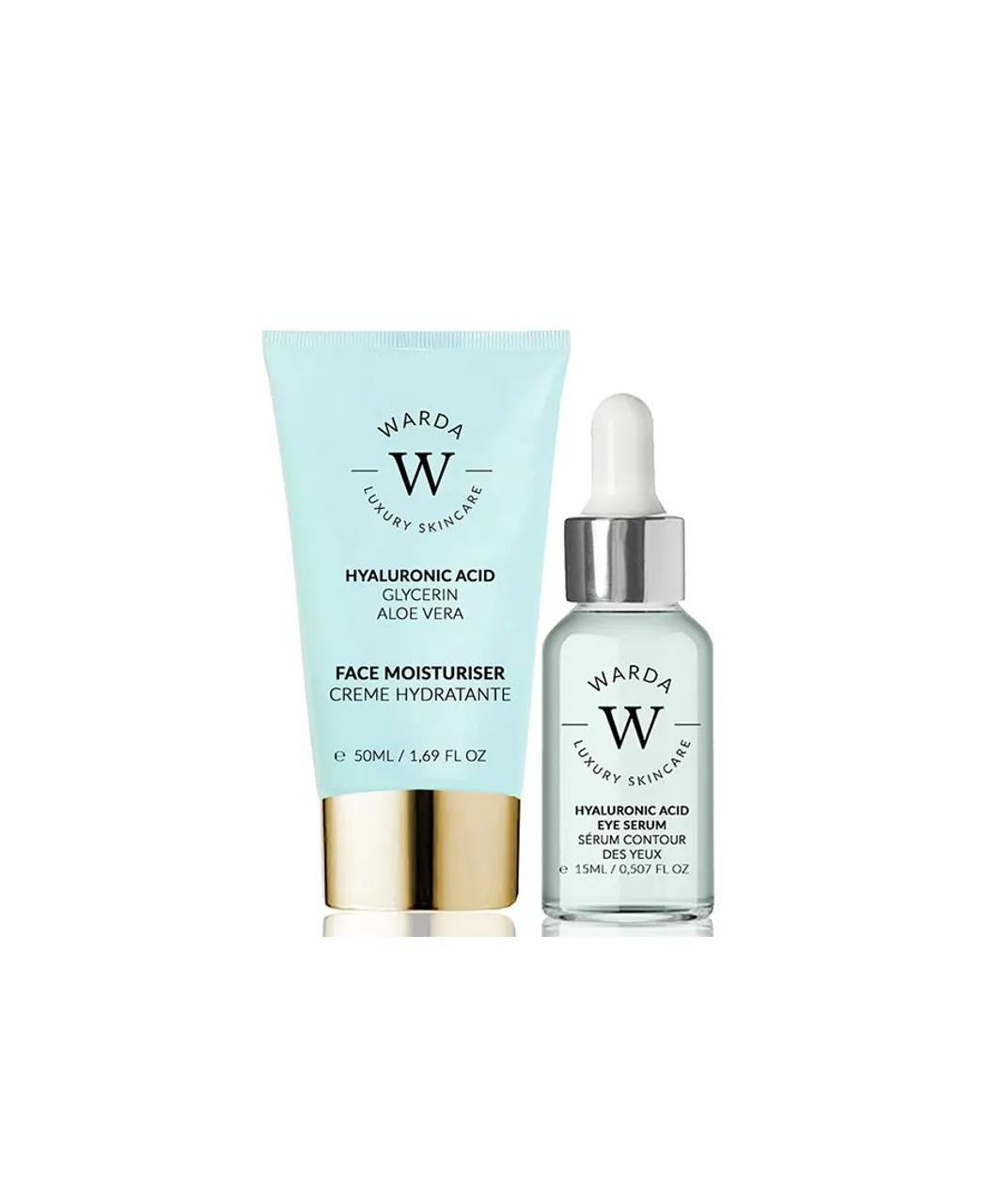 Warda Luxury skincare Unisex Skin Hydration Boost Hyaluronic Eye and Face Set - NA - One Size