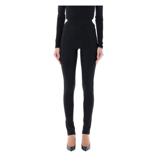 Wardrobe.nyc , Back Zip Leggings ,Black female, Sizes: