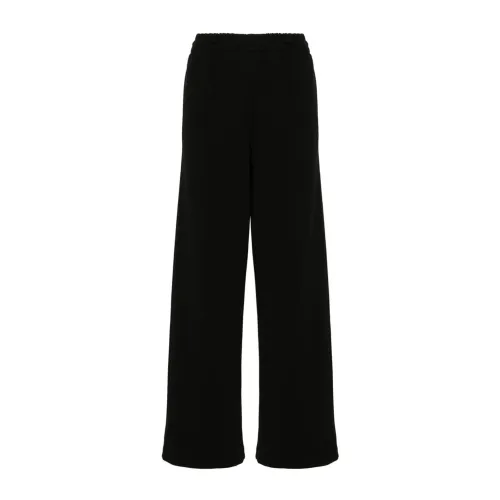 Wardrobe.nyc , Black Ribbed Knit Trousers ,Black female, Sizes: