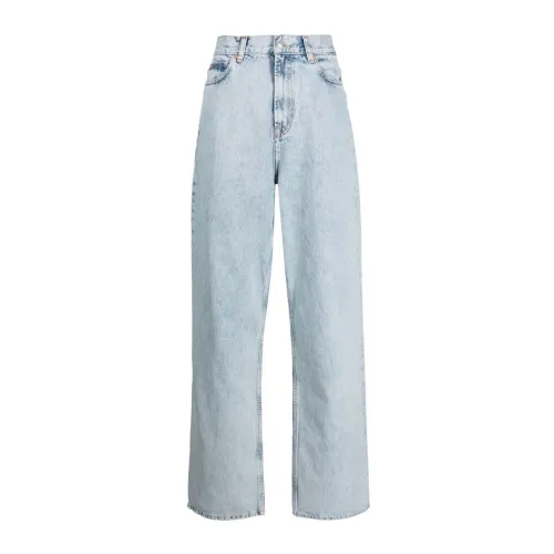 Wardrobe.nyc , Blue Low Rise Denim Jeans ,Blue female, Sizes: