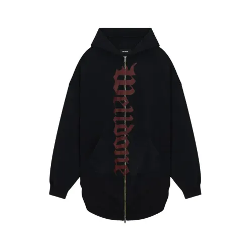 We11Done , Gothic Logo Black Hoodie Sweater ,Black male, Sizes: