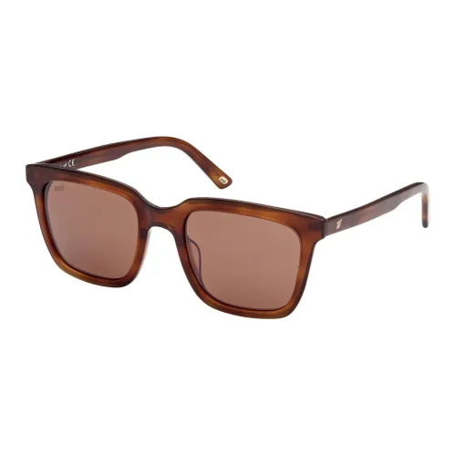 WEB Eyewear , Blonde Havana Sunglasses ,Brown unisex, Sizes: