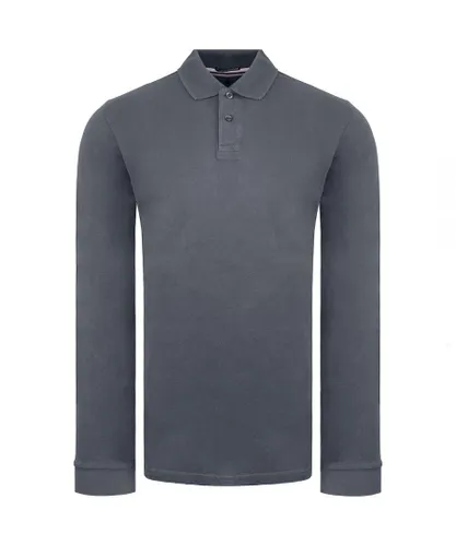 Weekend Offender Austin Mens Anthracite Polo Shirt - Grey Cotton