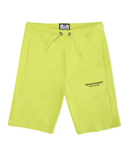 Weekend Offender Boys Boy's Cascade Shorts in Yellow Cotton