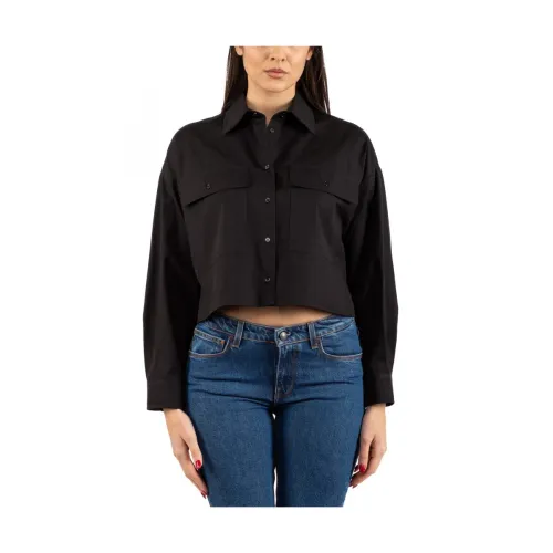 Weekend , Womens Shirt Casual Style ,Black female, Sizes: