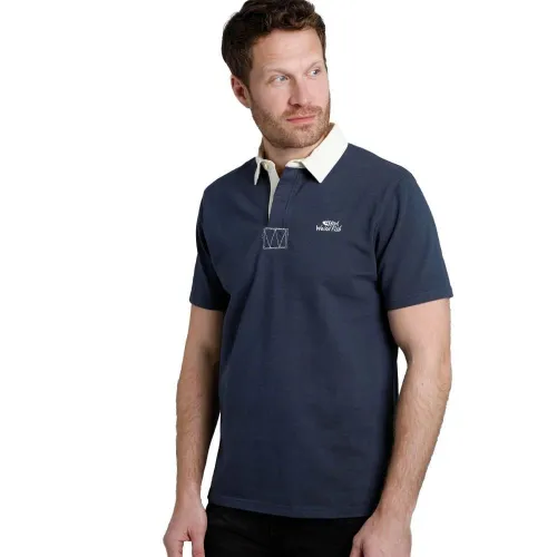 Weird Fish Claydon Short Sleeve Rugby Shirt - Sample: Dark Navy: